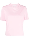 Maison Kitsuné Maison Kitsune Womens Dusty Rose Brand-embroidery Boxy-fit Cotton-jersey T-shirt In Pink