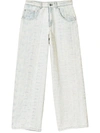 Marc Jacobs Monogram Denim Pants In Denim