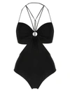 Nensi Dojaka Ssense Exclusive Black One-piece Swimsuit In Black