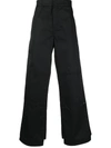 Palm Angels Pants With Logo Band In Black