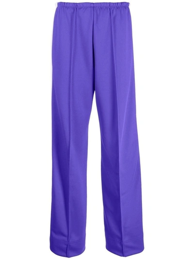Palm Angels Logo-print Track Pants In Lilac