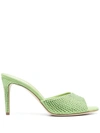 Paris Texas Holly Stiletto Mule 85 In Green