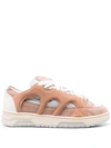Paura Santha 1 Suede Antique Pink Suede Low Sneaker In 601 Powder