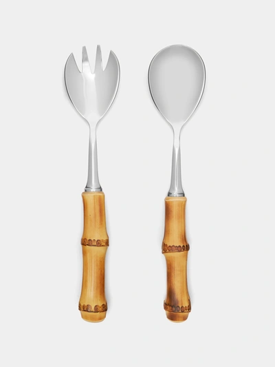 Lorenzi Milano Bamboo Salad Serving Set