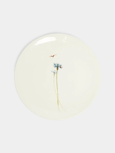 Laboratorio Paravicini Bloom Ceramic Dinner Plates (set Of 6) In White