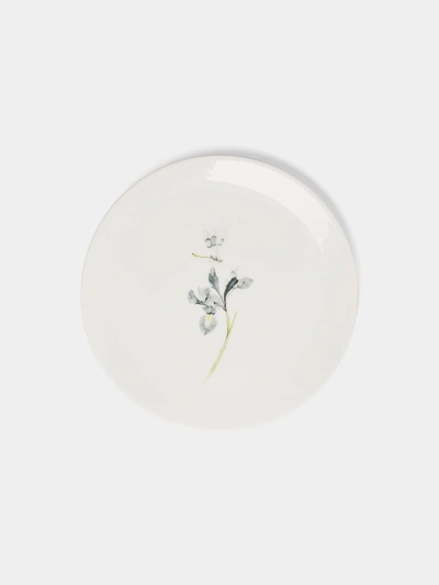 Laboratorio Paravicini Bloom Ceramic Dessert Plates (set Of 6) In White