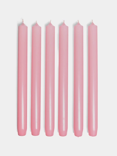 Trudon Large Tapered Candles (set Of 6) In Pink