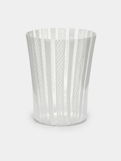 Nasonmoretti Canova Murano Glass Tumbler In Transparent