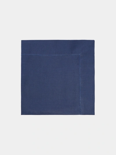 Angela Wickstead Capri Linen Napkins (set Of 4) In Blue