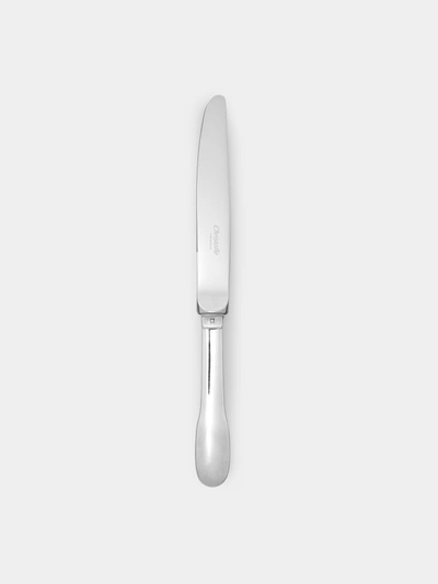 Christofle Cluny Silver Plated Dessert Knife In White