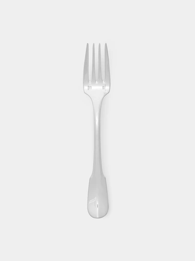 Christofle Cluny Silver Plated Dessert Fork In Metallic