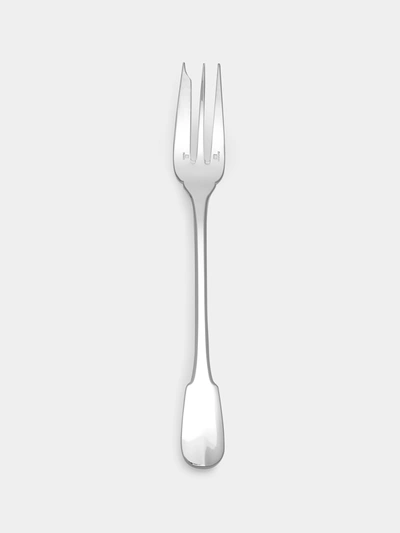 Christofle Cluny Silver Plated Serving Fork In Metallic