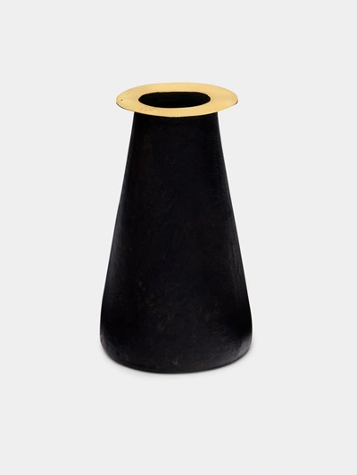 Carl Aubock Collar Brass Vase