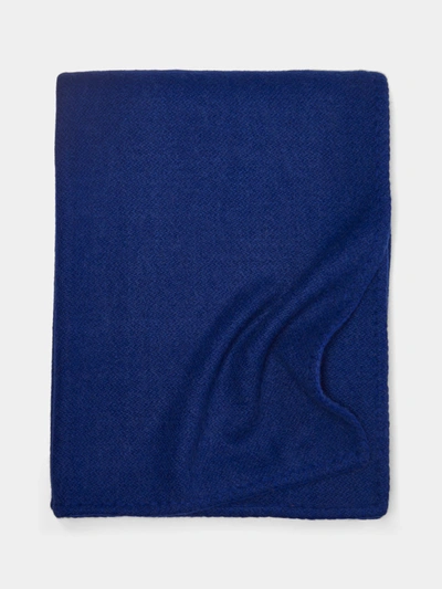 Denis Colomb Gobi Stitched Camel Blanket In Blue