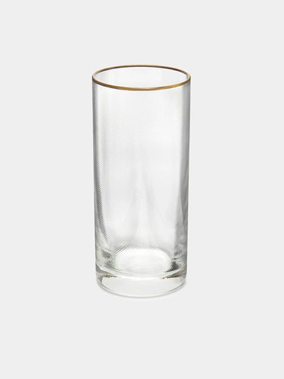Nasonmoretti Murano Glass Champagne Flute In Transparent