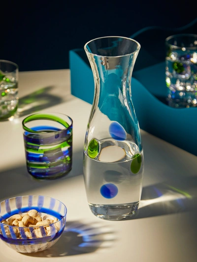Carlo Moretti Murano Glass Decanter In Transparent
