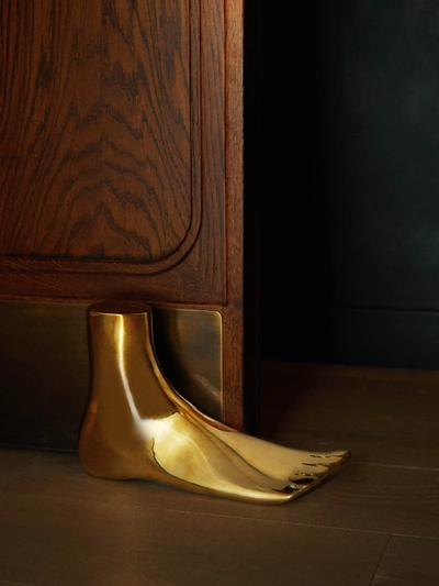 Carl Aubock Oversized Brass Foot In Gold