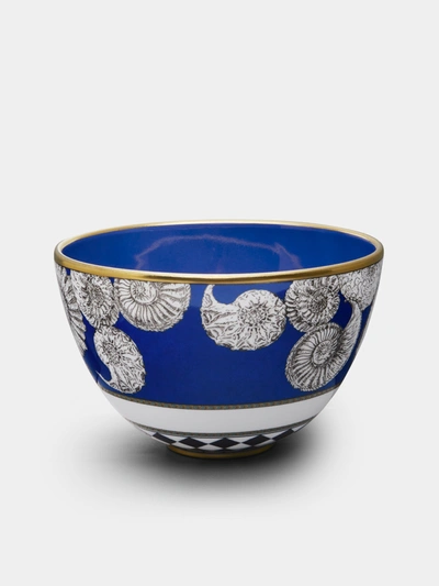 Ginori 1735 Totem High Bowl In Blue