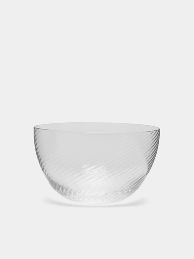 Nasonmoretti Torse Murano Glass Bowl In Transparent