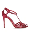 Sergio Levantesi Rita Strawberry Heeled Sandal In Red