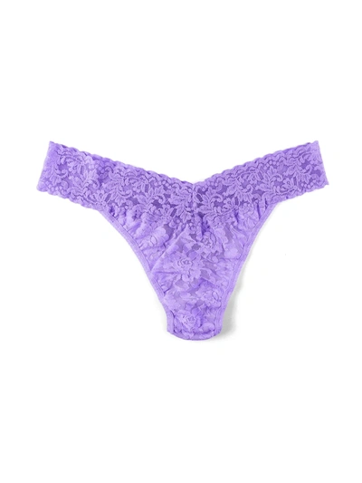 Hanky Panky Signature Lace Original Rise Thong Electric Orchid Purple
