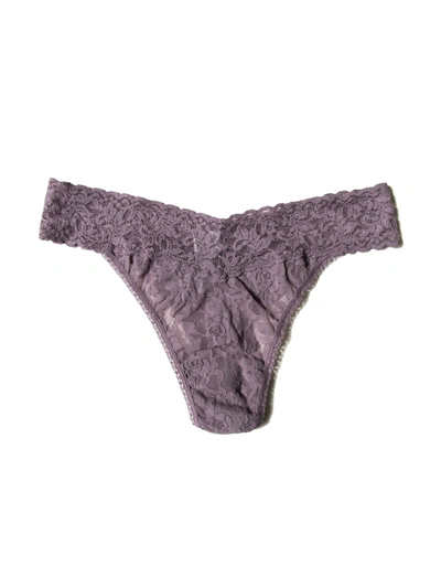 Hanky Panky Signature Lace Original Rise Thong Dusk Purple