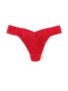 HANKY PANKY PLUS SIZE SIGNATURE LACE ORIGINAL RISE THONG RED
