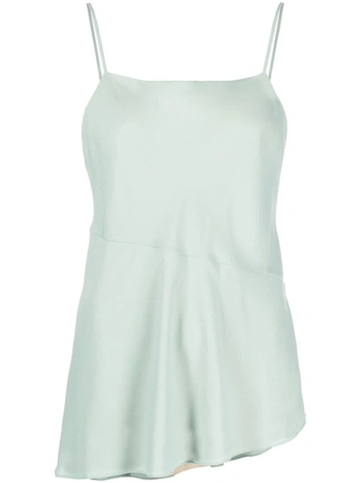 Theory Draped Camisole Top In Green