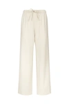 Theory Pants With Pleat In White