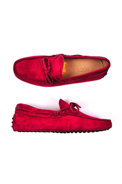 Tod's Moccasin Shoes In Wine