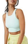 Fp Movement Every Single Time Longline Sports Bra In Aqua Glass