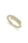 Lagos 18k White & Yellow Gold Signature Caviar Diamond Coil Ring In Gold