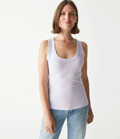 Michael Stars Nelly Scoop Neck Tank In Amethyst