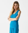 Michael Stars V Neck Tank In Pacific