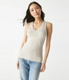 Michael Stars Maya V-neck Tank In Cement