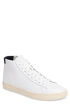 Clae Bradley Mid Sneaker In White/white Leather