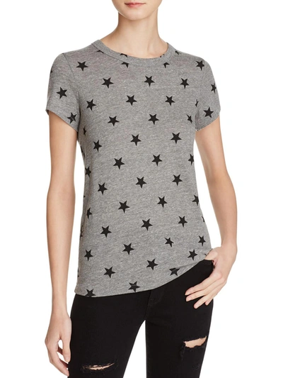 Alternative Apparel Womens Star Printed Pull Over T-shirt In Grey
