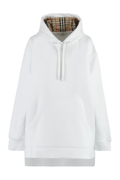 Burberry Oversized Hoodie In White