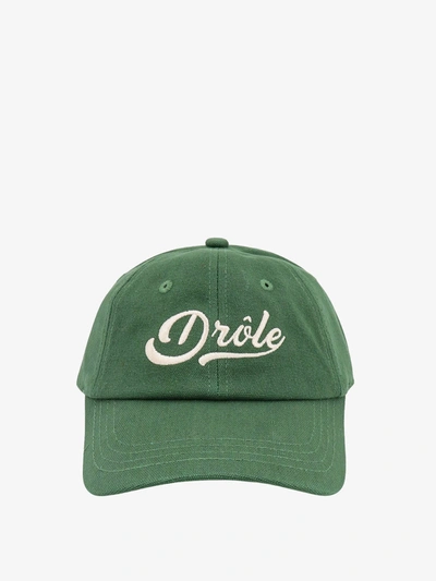 Drôle De Monsieur Logo刺绣棒球帽 In Green