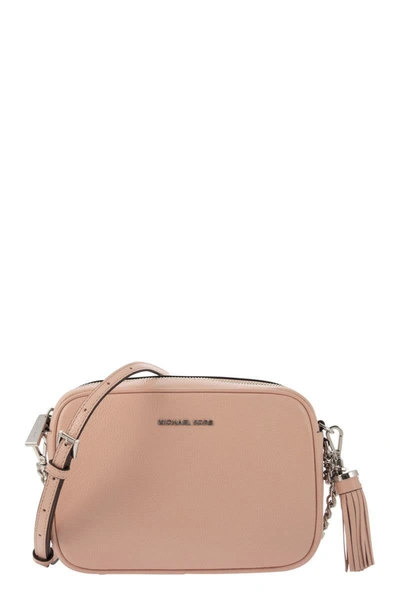 Michael Kors Crossbody Bag Ginny Leather Pink Soft Pink In Rose