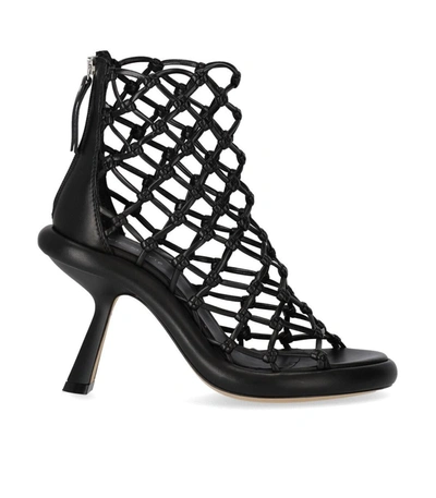 Vic Matie Interwoven High Heel Sandals In Black