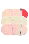 Stance Absolute Assorted 3-pack No-show Socks In Peach