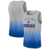 FANATICS FANATICS BRANDED GRAY/ROYAL CHICAGO CUBS OUR YEAR TANK TOP