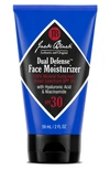 Jack Black Dual Defense Face Moisturizer 100% Mineral Sunscreen Spf 30, 2 Oz.