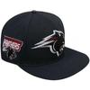 Pro Standard Black Clark Atlanta Panthers Arch Over Logo Evergreen Snapback Hat In Black
