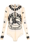 BURBERRY BURBERRY STRETCH TULLE BODYSUIT