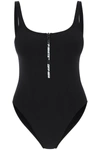 OFF-WHITE OFF WHITE ONE PIECE SWIMSUIT WITH ZIP AND LOGO