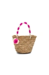 Kayu Mini St. Tropez Tote In Pink/white