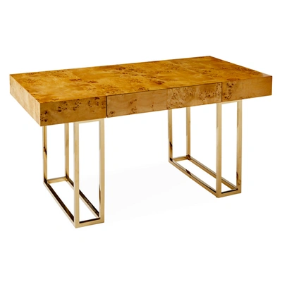 Jonathan Adler Bond Executive Desk In Burled Mappa