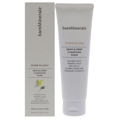 Bareminerals Pure Plush Gentle Deep Cleansing Foam For Unisex 4.2 oz Cleanser In Silver